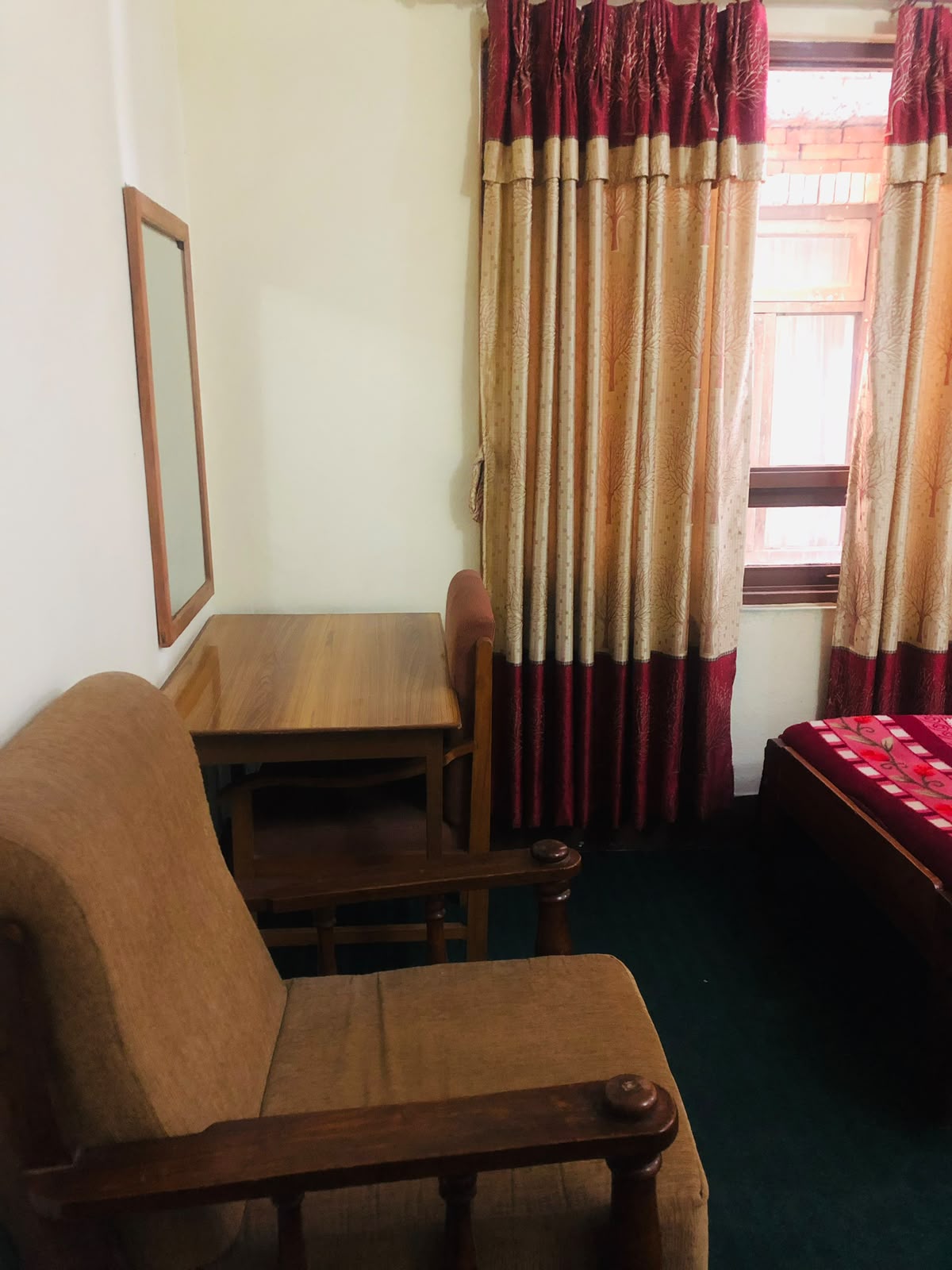 Another room view at Hotel Green Orchid, Thamel